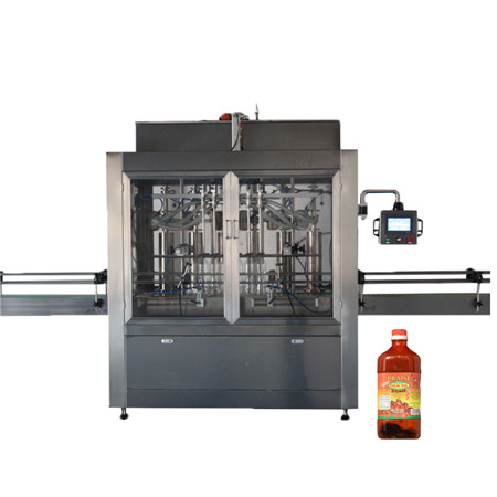 Автоматична машина для наповнення та закупорювання їстівних пляшок для харчових напоїв з 4 головками з стрічковим транспортером (YT4T-4G1000 та CDX-1) 