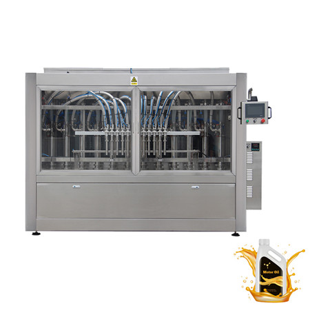 8-головний сервомоторний автомат для заправки моторного масла в пластикову пляшку з сенсорним екраном 